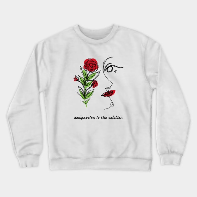 compassion Crewneck Sweatshirt by Ghaida Shop